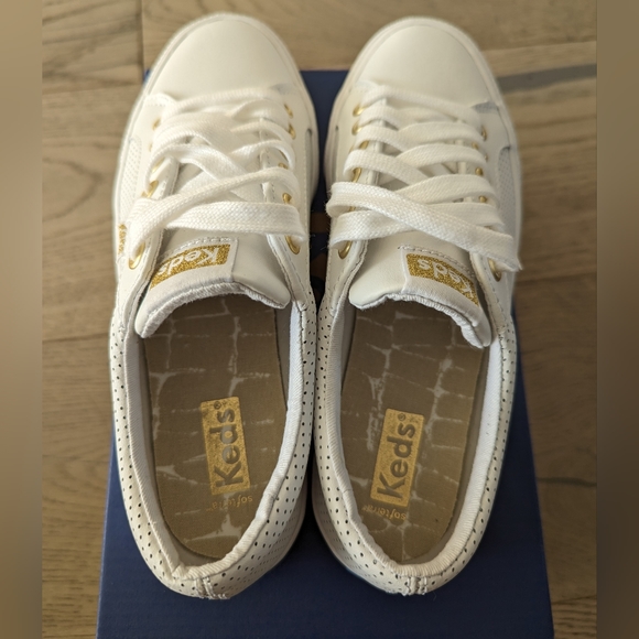 Keds Jump Kick perforated leather sneakers - Picture 6 of 6